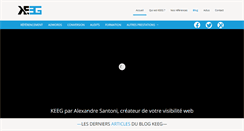 Desktop Screenshot of keeg.fr