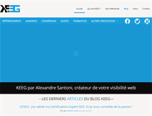 Tablet Screenshot of keeg.fr